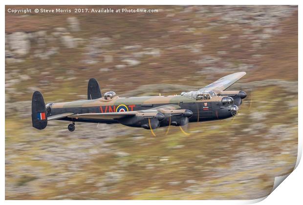 Lancaster Bomber Print by Steve Morris