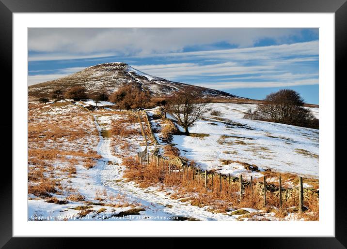 Sugar Loaf Footpath to the Peak. Framed Mounted Print by Philip Veale
