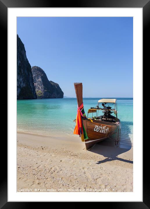 Discover the Serene Beauty of Koh Lao Liang Beach Framed Mounted Print by Kevin Hellon