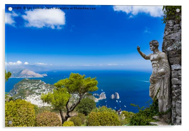 Monte Solaro, Capri Acrylic by Ian Collins