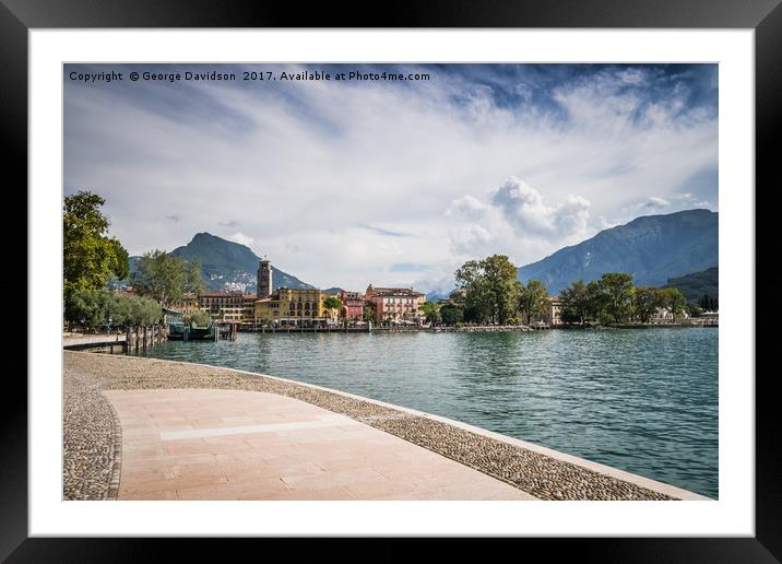 Riva Del Garda 01 Framed Mounted Print by George Davidson