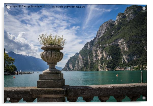 Riva Del Garda 02 Acrylic by George Davidson