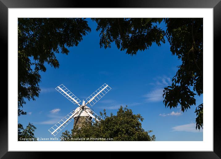 Framing Great Bircham windmill Framed Mounted Print by Jason Wells