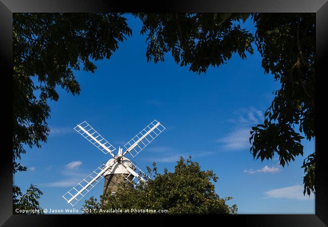 Framing Great Bircham windmill Framed Print by Jason Wells