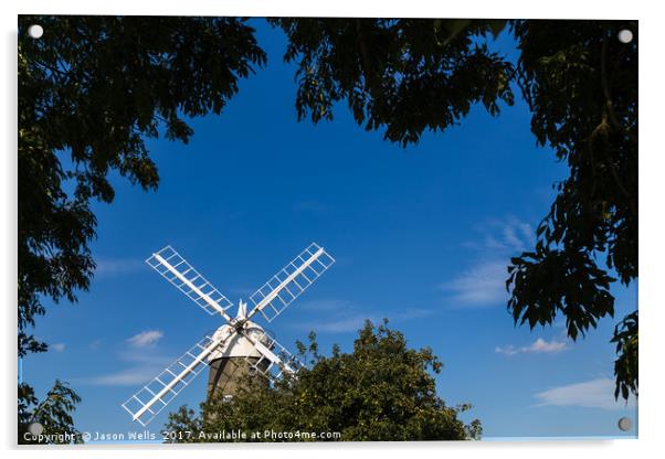 Framing Great Bircham windmill Acrylic by Jason Wells