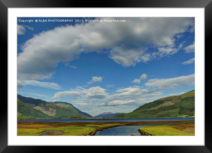 Loch Leven, Glencoe, Scotland. Framed Mounted Print by ALBA PHOTOGRAPHY
