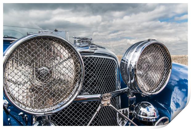 Large lights, grills and chrome Print by Alf Damp