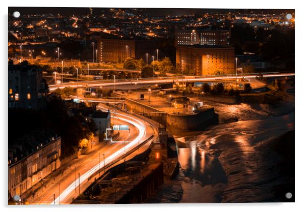 Bristol from the Clifton suspension bridge Acrylic by Dean Merry