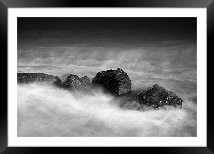 Wet Rock Bay Framed Mounted Print by Simon Wrigglesworth