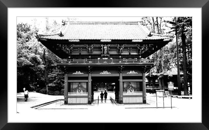 Nezu Shrine, Tokyo                     Framed Mounted Print by Justin Bowdidge