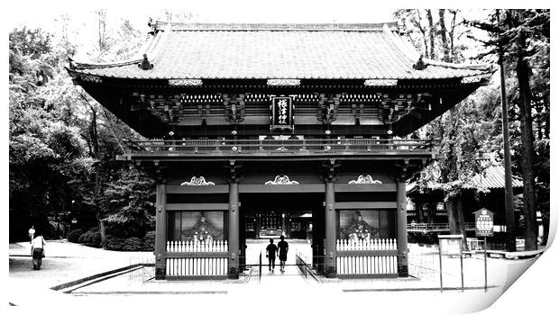 Nezu Shrine, Tokyo                     Print by Justin Bowdidge