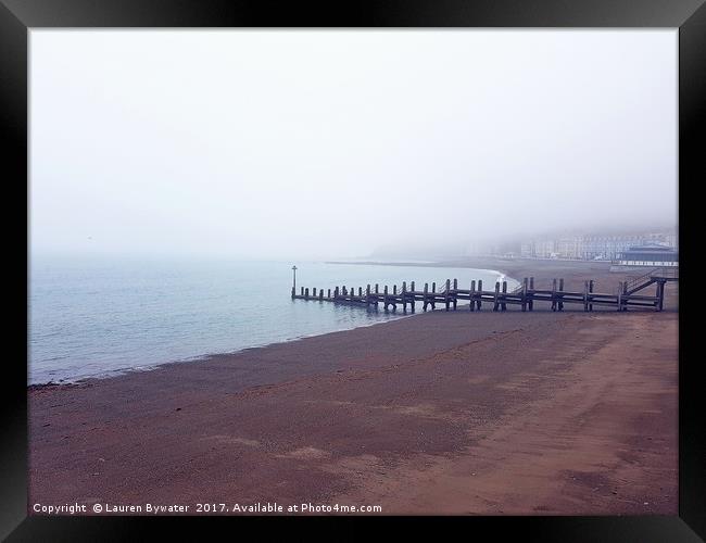 Sea the Fog? Framed Print by Lauren Bywater