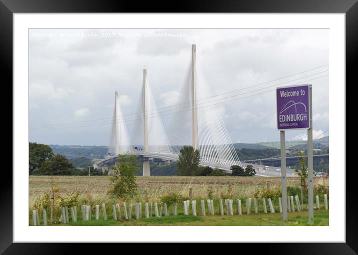 new Queensferry Crossing , next to the Forth Bridg Framed Mounted Print by Photogold Prints