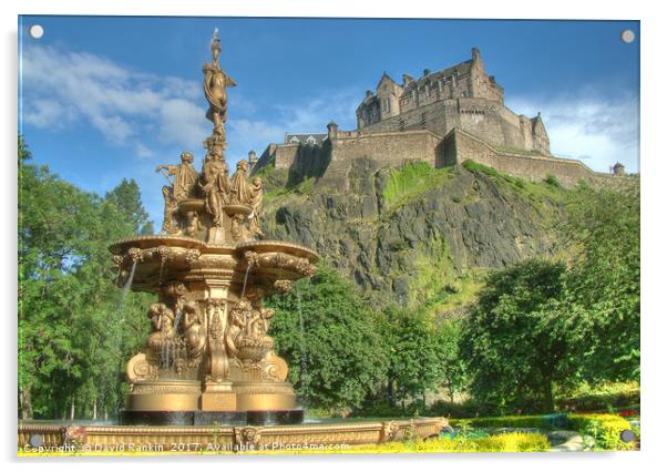 Edinburgh Castle , Scotland Acrylic by Photogold Prints