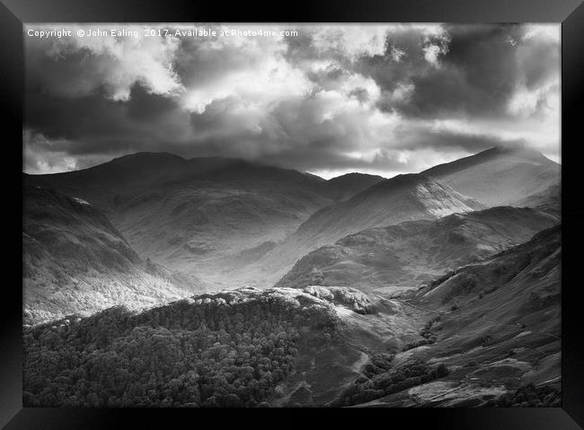 Borrrowdale Framed Print by John Ealing