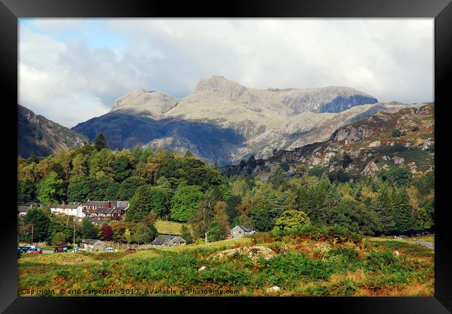 langdale view Framed Print by eric carpenter