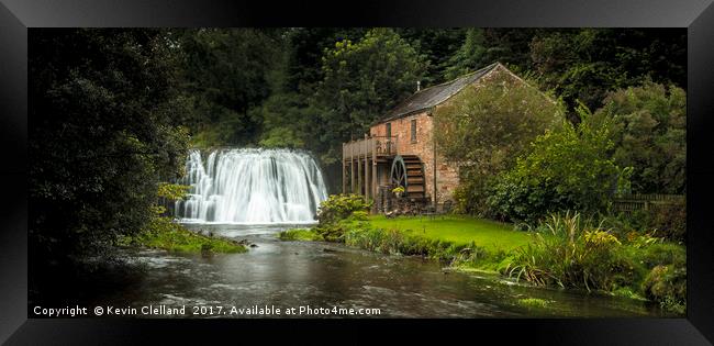 Rutter force waterfall Framed Print by Kevin Clelland