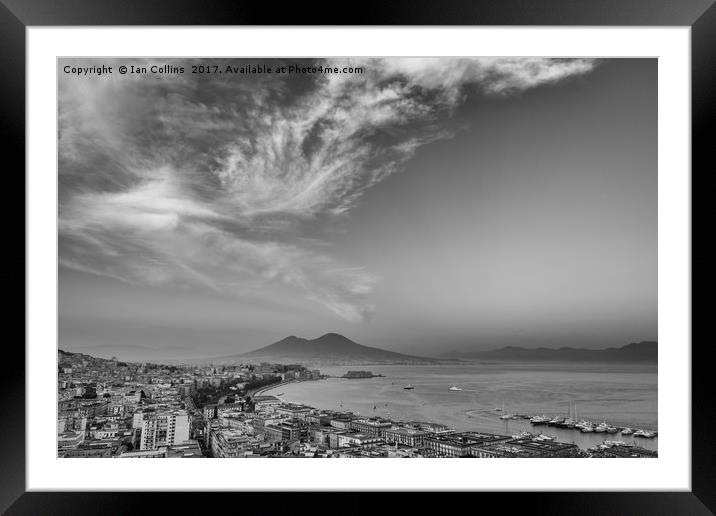 Clouds Over Naples Framed Mounted Print by Ian Collins