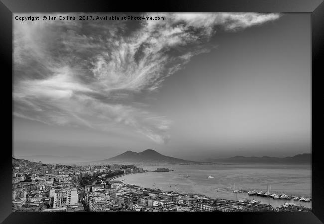 Clouds Over Naples Framed Print by Ian Collins