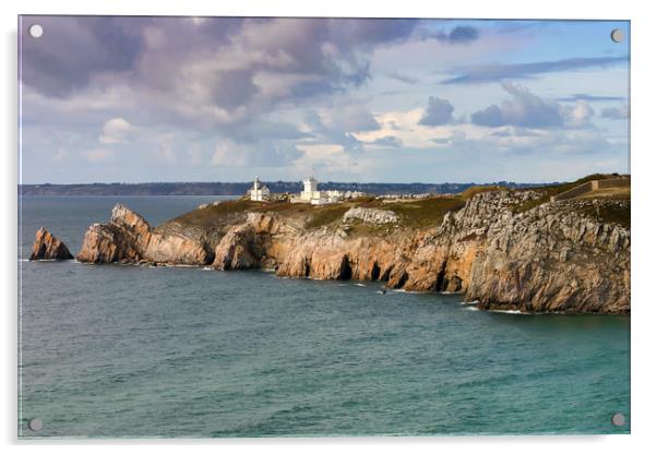 Pointe du Toulinguet Camaret-Sur-Mer Acrylic by Wight Landscapes