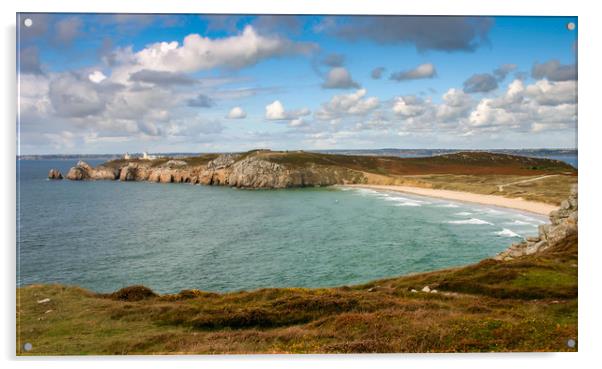 Anse du Pen Hat Camaret-sur-Mer France Acrylic by Wight Landscapes