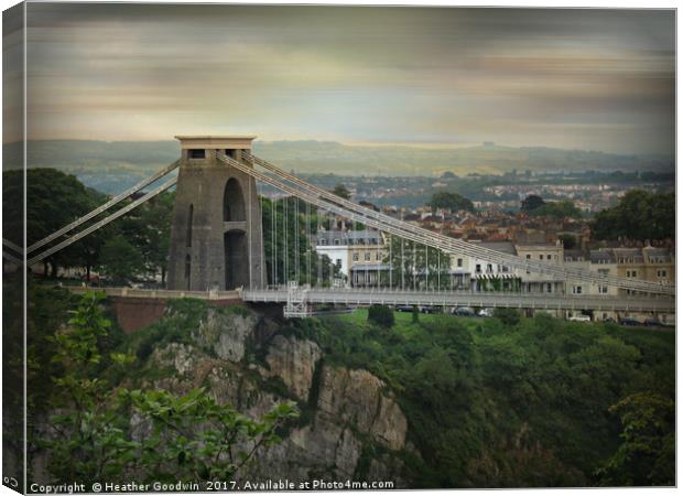 The Clifton Suspension Bridge Canvas Print by Heather Goodwin