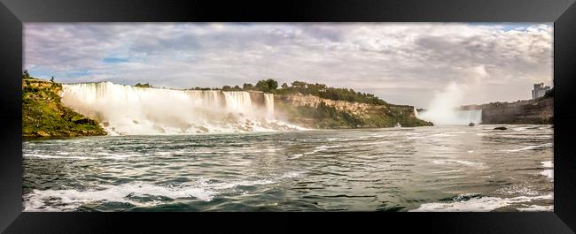 American and Canadian Niagara Falls Pano Framed Print by Naylor's Photography
