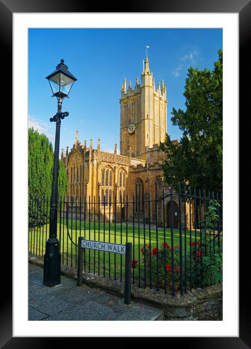 Church of St Mary, Ilminster, Somerset             Framed Mounted Print by Darren Galpin
