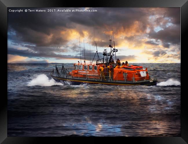 Dramatic Once More Unto The Breach Framed Print by Terri Waters