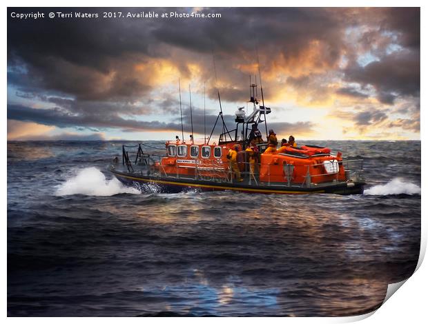 Dramatic Once More Unto The Breach Print by Terri Waters
