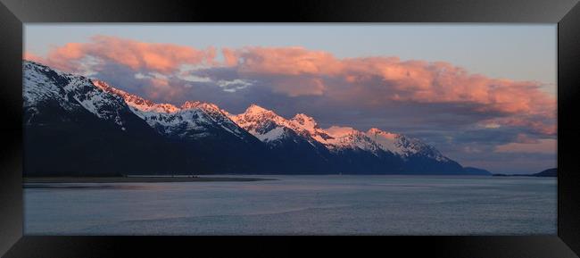 Alaskan Sunset Framed Print by Janet Mann