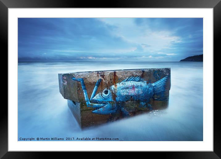 Swallowed by the Sea Framed Mounted Print by Martin Williams