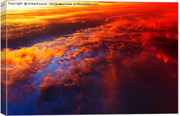 From Above Canvas Print by richard sayer
