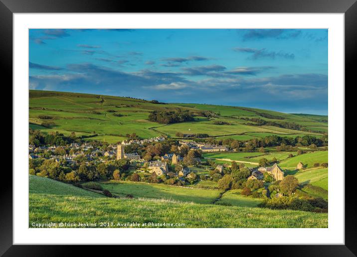 The Rural Dorset Village of Abbotsbury Framed Mounted Print by Nick Jenkins