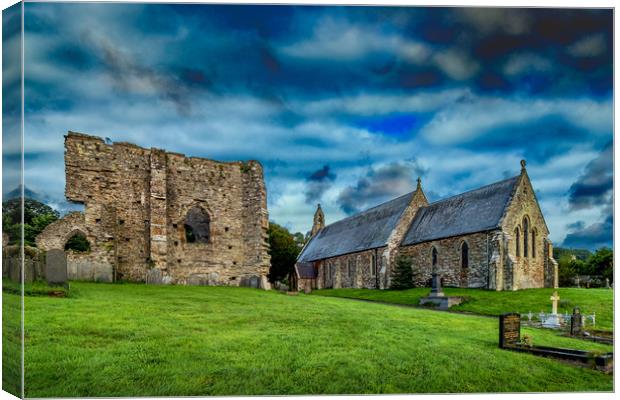St Thomas Church, St Dogmaels, Pembrokeshire, Wale Canvas Print by Mark Llewellyn
