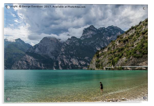 Lake Garda Acrylic by George Davidson