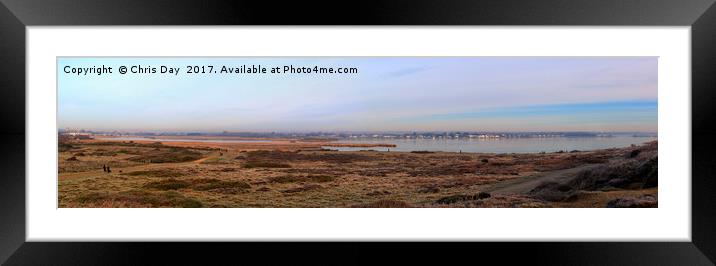 Christchurch Harbour Framed Mounted Print by Chris Day