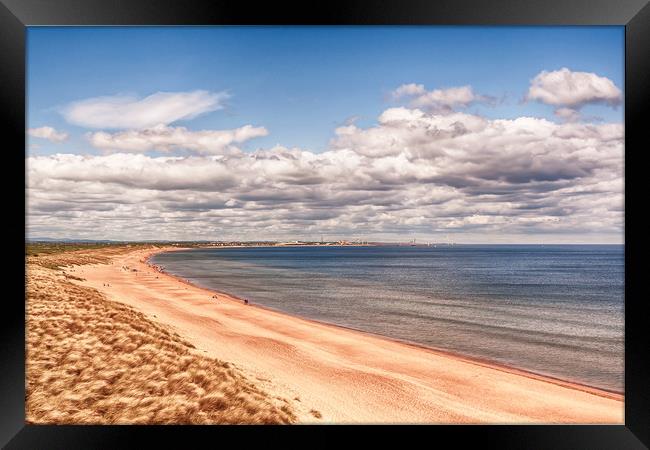 Sunny Day at Seaton Sluice Beach Framed Print by Naylor's Photography