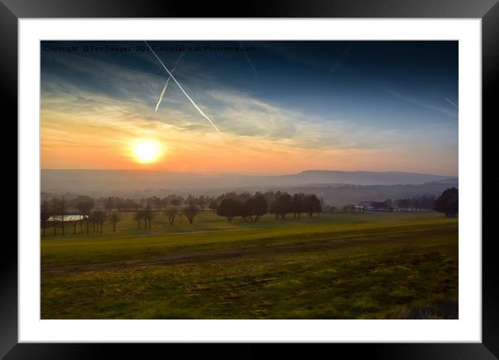Holcombe hill Framed Mounted Print by Derrick Fox Lomax