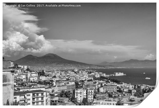 Clouds Over Vesuvius Print by Ian Collins