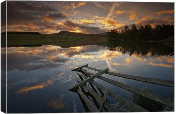 Waiting for the dawn, Loch Moraig ,Perthshire.. Canvas Print by David Mould