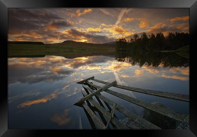 Waiting for the dawn, Loch Moraig ,Perthshire.. Framed Print by David Mould