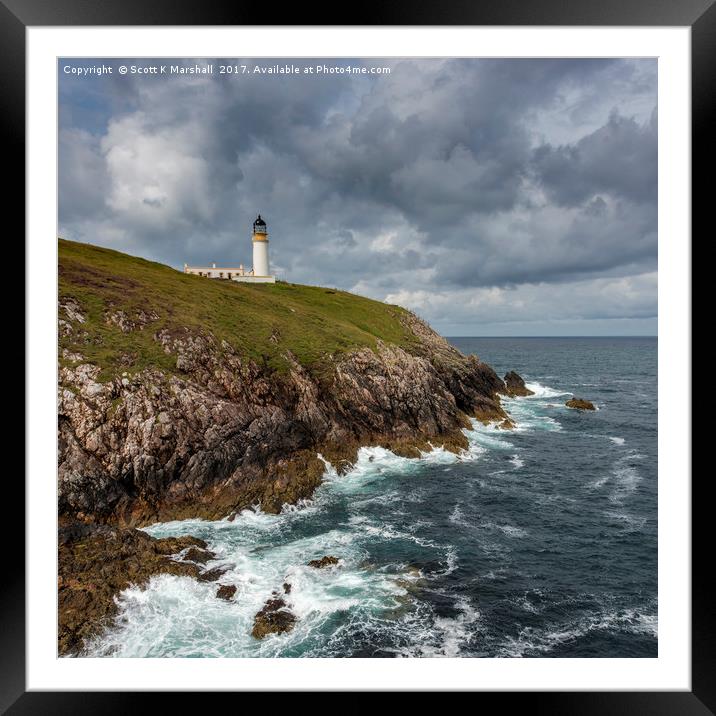 Tiumpanhead Lighthouse nr Stornoway Framed Mounted Print by Scott K Marshall
