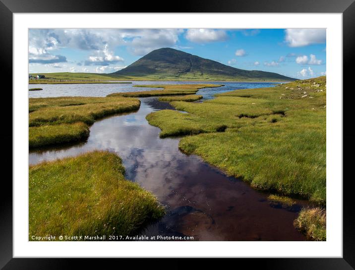 Traigh Scarista Framed Mounted Print by Scott K Marshall