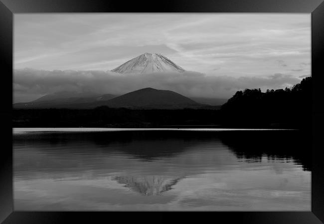 Mt Fuji Framed Print by Justin Bowdidge