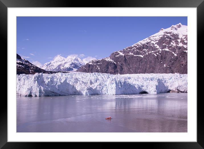 Margerie Glacier, Glacier bay, Alaska Framed Mounted Print by Janet Mann