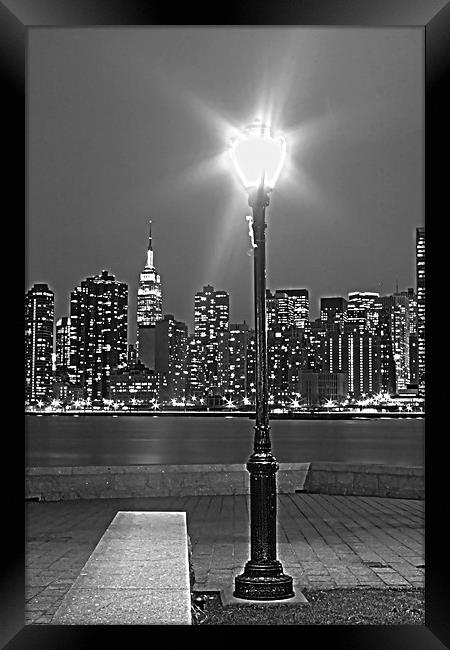 Manhattan View Framed Print by Neil Gavin