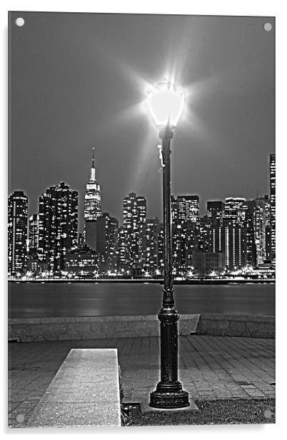 Manhattan View Acrylic by Neil Gavin