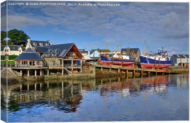 Mallaig Boatyard, Scotland Canvas Print by ALBA PHOTOGRAPHY