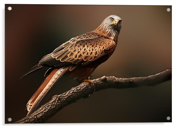 Red Kite Acrylic by Jeni Harney